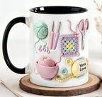 Ceramic Mug Ergonomic Handle Microwave & Dishwasher Safe