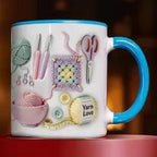 Ceramic Mug Ergonomic Handle Microwave & Dishwasher Safe