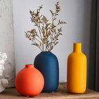 Ceramic Vase Hand Painted Scandinavian Motifs