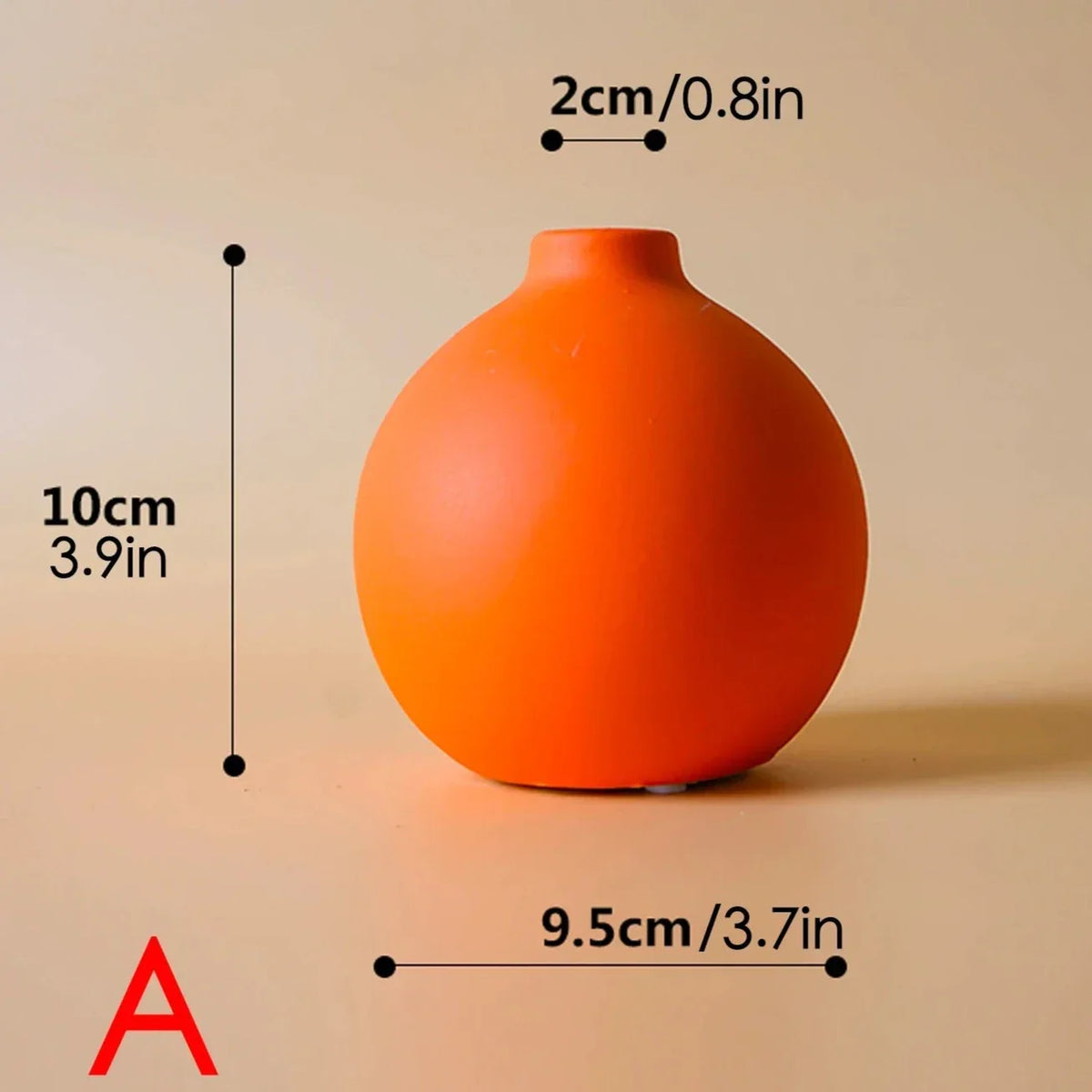 Ceramic Vase Hand Painted Scandinavian Motifs