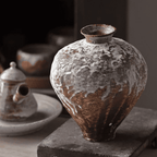 Ceramic Vase Patina Washed Wabi-Sabi Handcrafted