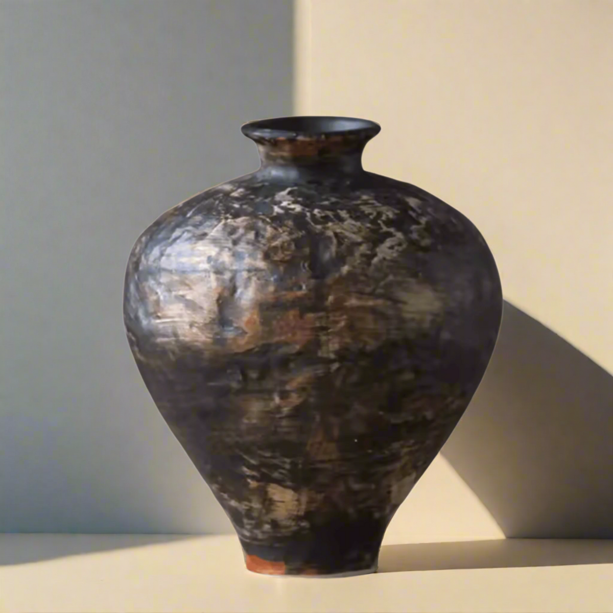 Ceramic Vase Patina Washed Wabi-Sabi Handcrafted