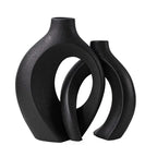 Ceramic Vase Set Minimalist Boho Set of 2