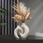 Ceramic Vase Set Minimalist Boho Set of 2
