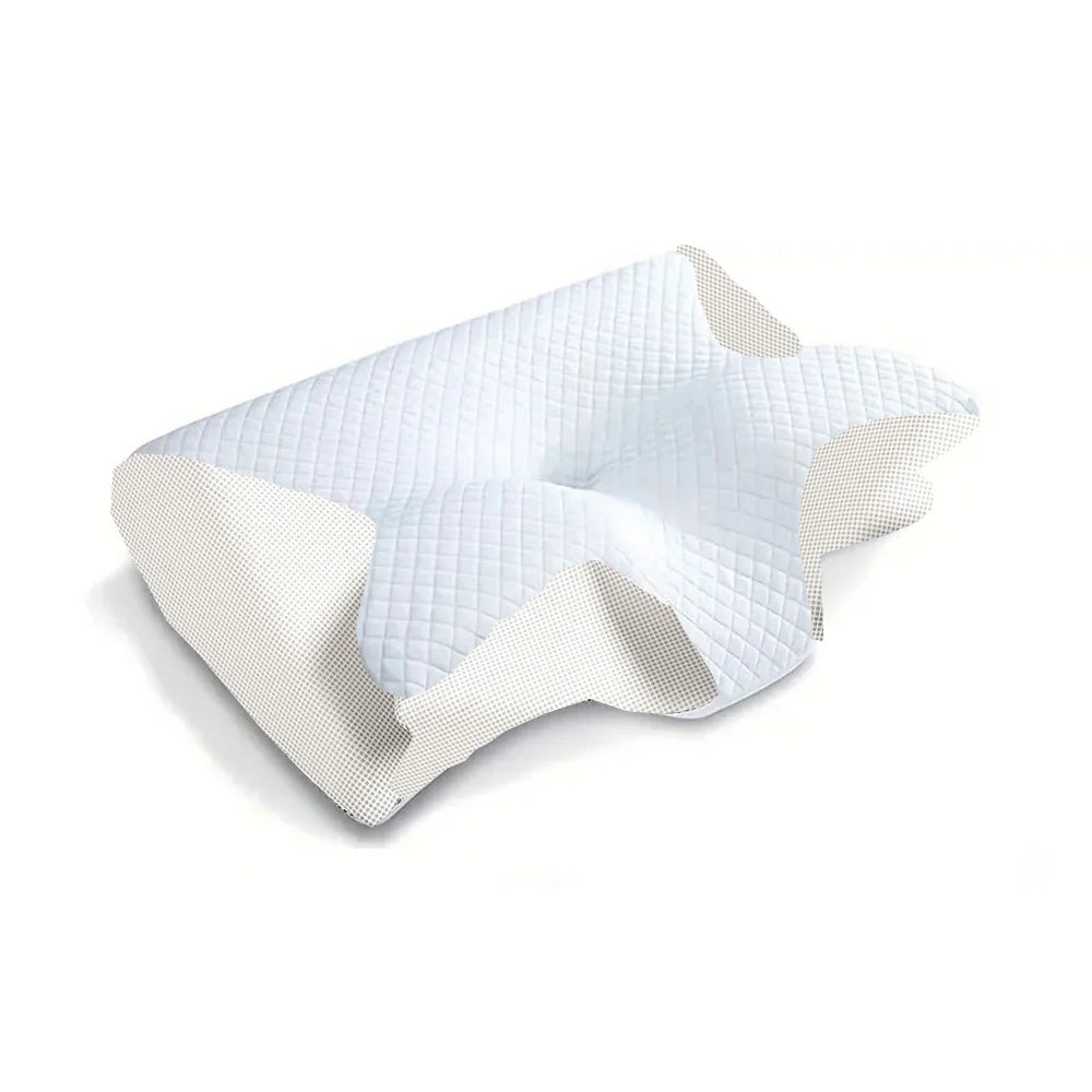 Cervical Pillow Contoured Memory Foam & Washable Cover