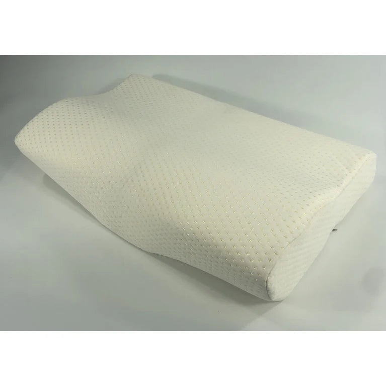 Cervical Pillow Memory Foam Contoured Double-Height Removable & Washable Cover