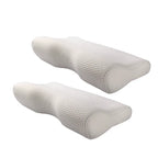 Cervical Pillow Memory Foam Contoured Double-Height Removable & Washable Cover