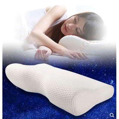 Cervical Pillow Memory Foam Contoured Double-Height Removable & Washable Cover