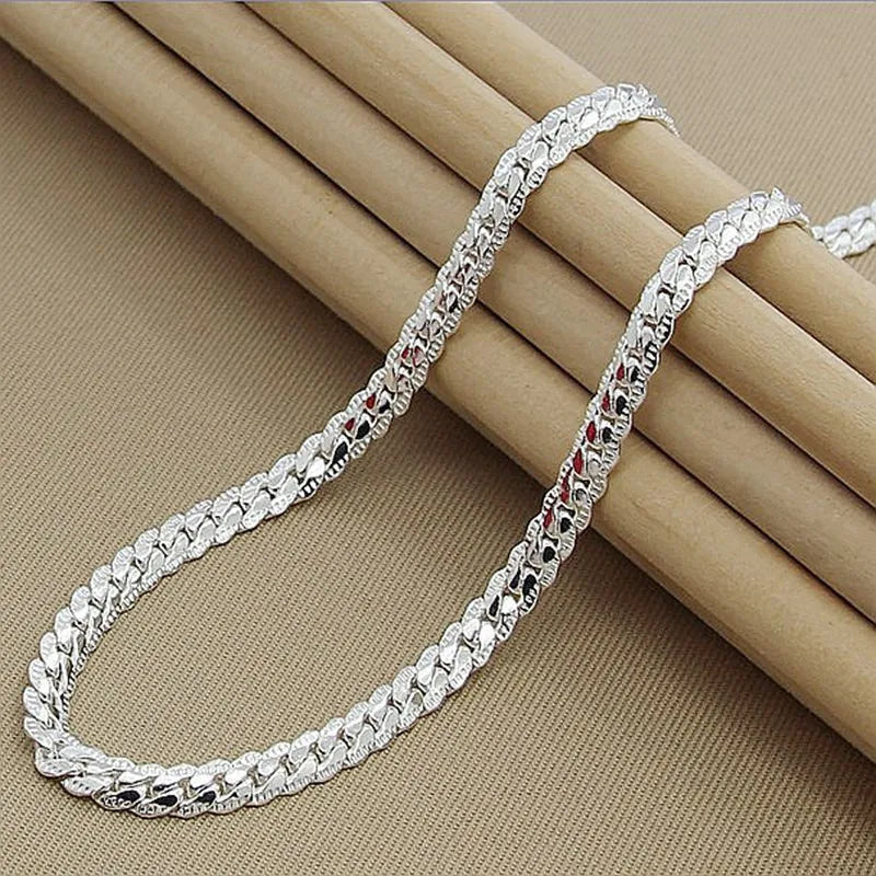 Chain Necklace 925 Sterling Silver Hypoallergenic Multiple Lengths