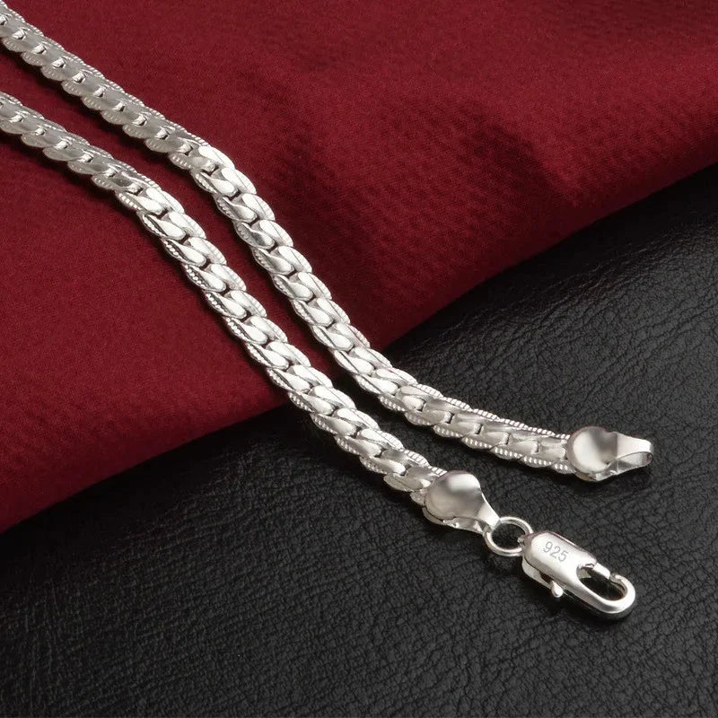 Chain Necklace 925 Sterling Silver Hypoallergenic Multiple Lengths