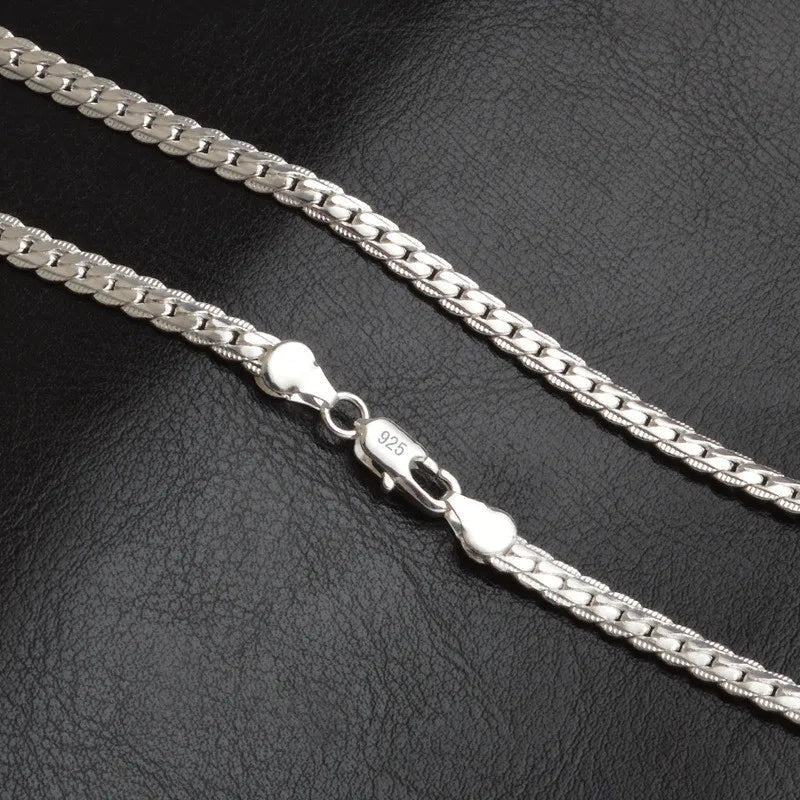 Chain Necklace 925 Sterling Silver Hypoallergenic Multiple Lengths