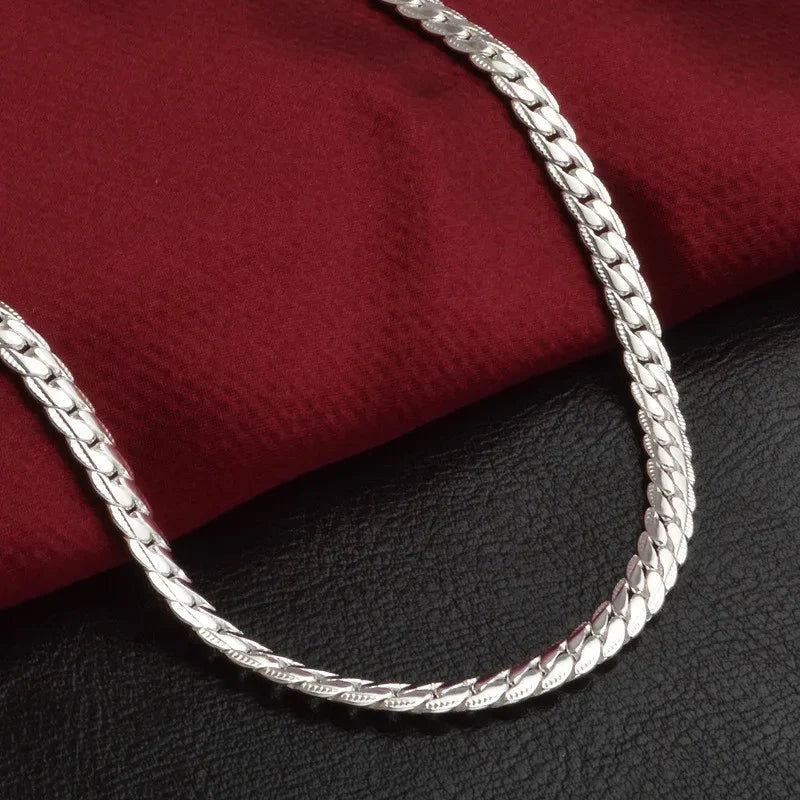 Chain Necklace 925 Sterling Silver Hypoallergenic Multiple Lengths