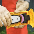 Chainsaw Chain Sharpener Dual Locating Pins Replaceable Stone