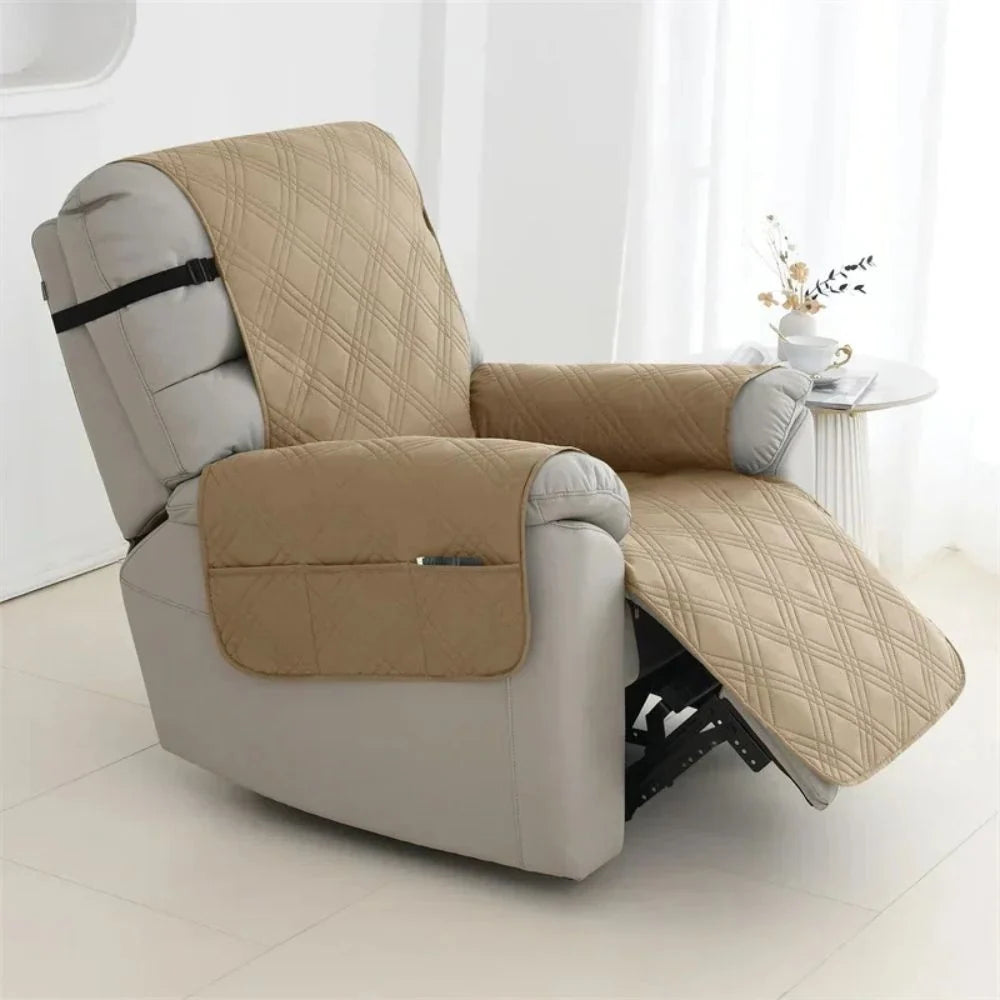 Chair Cover Quilted Liquid-Repellent Machine Washable