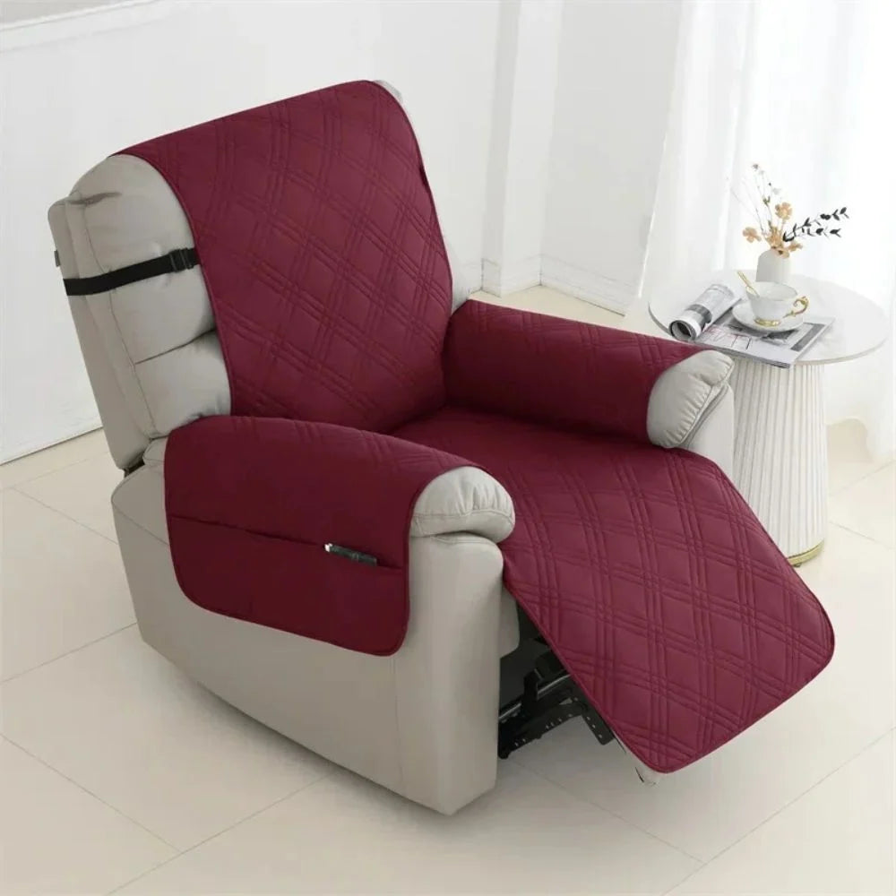 Chair Cover Quilted Liquid-Repellent Machine Washable