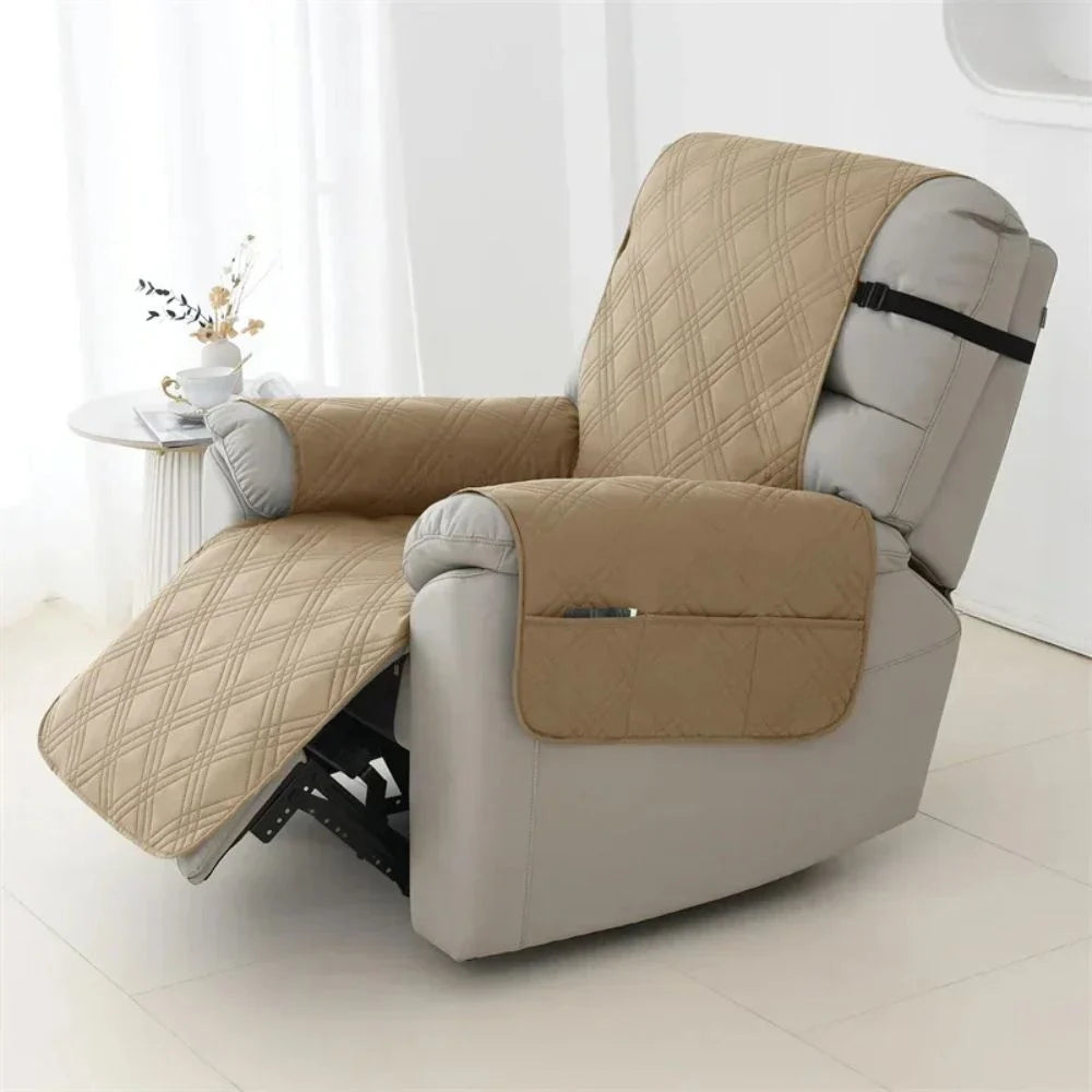 Chair Cover Quilted Liquid-Repellent Machine Washable