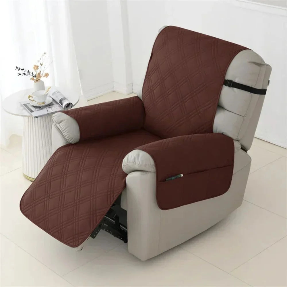Chair Cover Quilted Liquid-Repellent Machine Washable