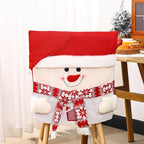 Chair Cover Reindeer Face Soft Fabric Machine-Washable