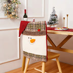 Chair Cover Snowman Design Fits Most Chairs