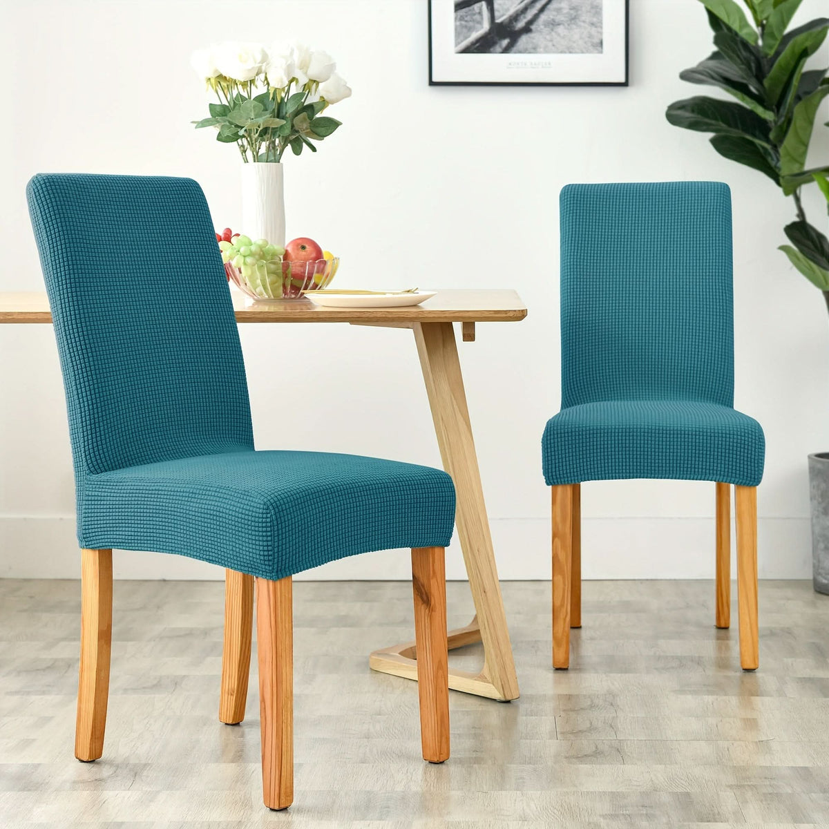 Chair Covers Stretch Velvet Parsons Fit