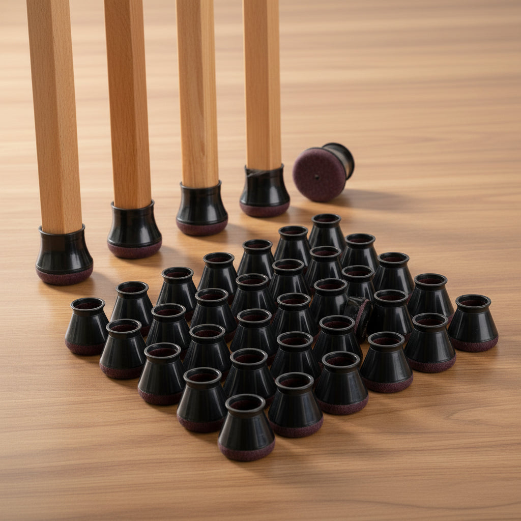 Chair Leg Protectors Silicone Flexible Fit Noise Reducing