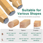 Chair Leg Protectors Silicone Grip & Felt Silent Glide