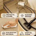 Chair Mat Short-Pile Velour Non-Slip Backing