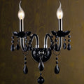 Chandelier Black Crystal Cascading Up To 18 Lights