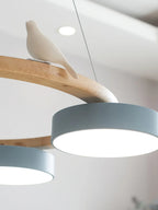 Chandelier Colorful Circular Shades 4 Or 5 Lights