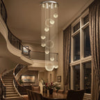 Chandelier Concentric Rings Raindrop Crystals