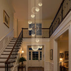 Chandelier Concentric Rings Raindrop Crystals