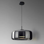 Chandelier Glass Dome Dimmable LED Adjustable Height