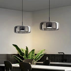Chandelier Glass Dome Dimmable LED Adjustable Height