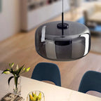Chandelier Glass Dome Dimmable LED Adjustable Height