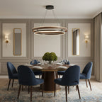 Chandelier Modern Crystal & Metal Adjustable Height
