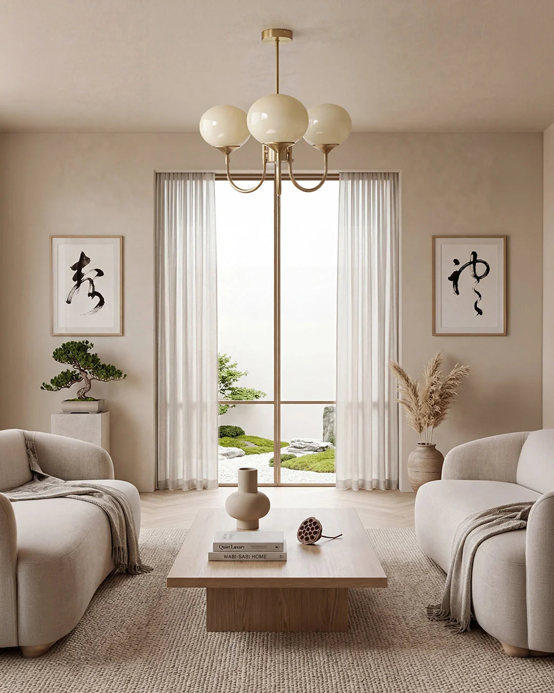 Chandelier Spherical Glass Shades Polished Metal Adjustable Rods