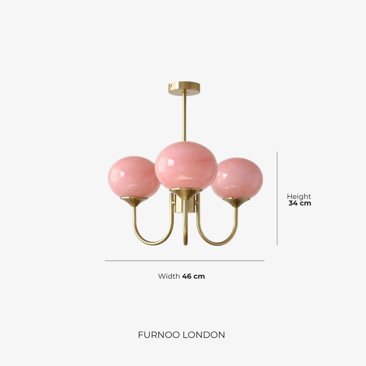 Chandelier Spherical Glass Shades Polished Metal Adjustable Rods