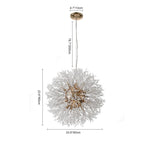 Chandelier Starburst Crystal 12 Or 16 Lights Adjustable Cable