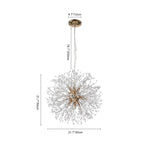 Chandelier Starburst Crystal 12 Or 16 Lights Adjustable Cable