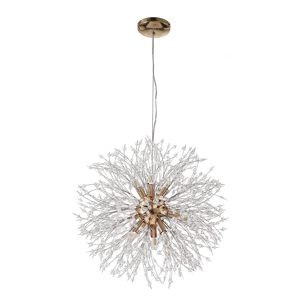 Chandelier Starburst Crystal 12 Or 16 Lights Adjustable Cable