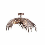 Chandelier Tropical Leaf Metallic Finish & Integrated LED
