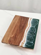 Charcuterie Board Acacia Wood Resin Inlay Knife-Friendly