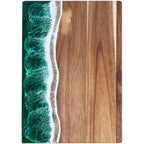 Charcuterie Board Acacia Wood Resin Inlay Knife-Friendly
