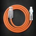 Charging Cable 180-Degree Swivel Fast Charging & Interchangeable Tips
