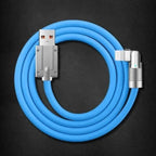 Charging Cable 180-Degree Swivel Fast Charging & Interchangeable Tips