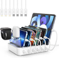 Charging Station 6-Port Adaptive Charging Adjustable Dividers