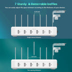 Charging Station 6-Port Adaptive Charging Adjustable Dividers