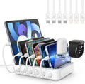 Charging Station 6-Port Smart Charging Adjustable Dividers