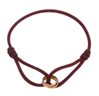 Charm Bracelet Adjustable Sliding Knot Rose Gold Infinity