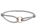 Charm Bracelet Adjustable Sliding Knot Rose Gold Infinity